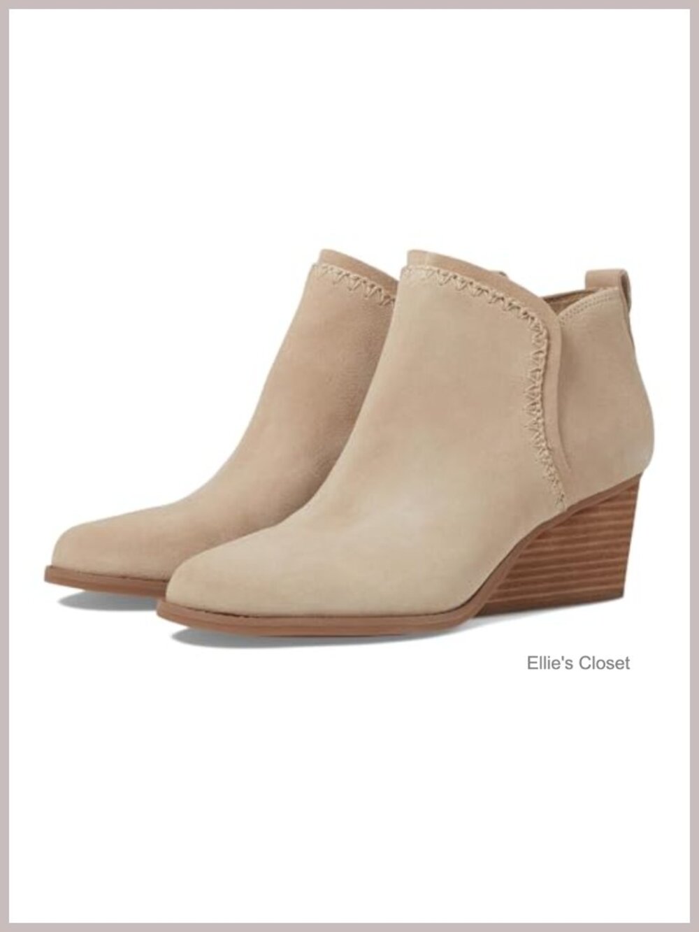 Suede Wedge Ankle Booties with CloudBound Comfort Insoles